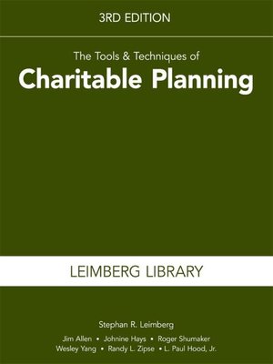 cover image of The Tools & Techniques of Charitable Planning